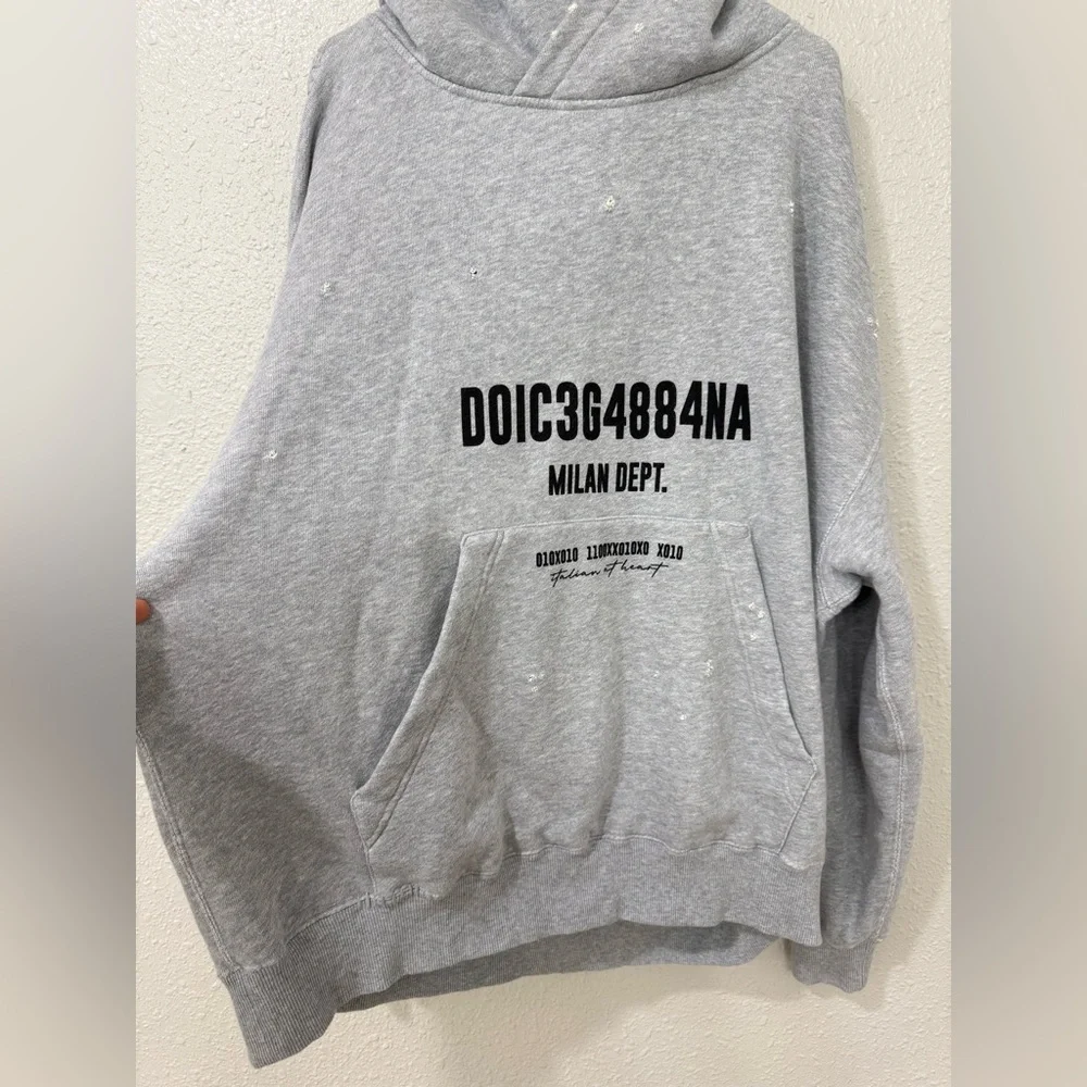 Dolce & Gabbana Cotton Sweatshirt Hoodie Size XXL